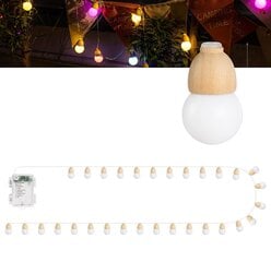Ziemassvētku LED Virtene ar bumbiņām цена и информация | Гирлянды | 220.lv