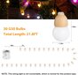 Ziemassvētku LED Virtene ar bumbiņām цена и информация | Ziemassvētku lampiņas, LED virtenes | 220.lv
