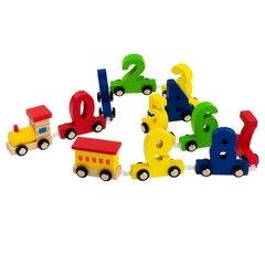 Koka vilciens ar cipariem cena un informācija | Attīstošās rotaļlietas | 220.lv