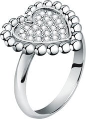 Morellato Романтичное стальное кольцо с прозрачными кристаллами Dolcevita SAUA14 цена и информация | Кольца | 220.lv