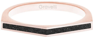 Tērauda gredzens ar betonu Two Side bronza / antracīts GJRWRGA122 Gravelli cena un informācija | Gredzeni | 220.lv