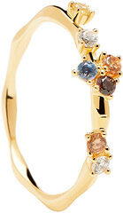 PDPAOLA Очаровательное позолоченное кольцо с цирконами FIVE Gold AN01-210 цена и информация | Кольца | 220.lv
