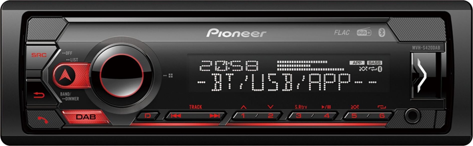 Pioneer MVH-S420DAB cena un informācija | Auto magnetolas, multimedija | 220.lv