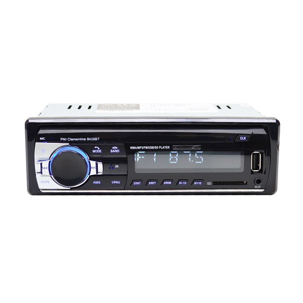 Auto MP3 atskaņotājs PNI Clementine 8428BT 4x45w 1 DIN ar SD, USB, AUX, RCA un Bluetooth cena un informācija | Auto magnetolas, multimedija | 220.lv