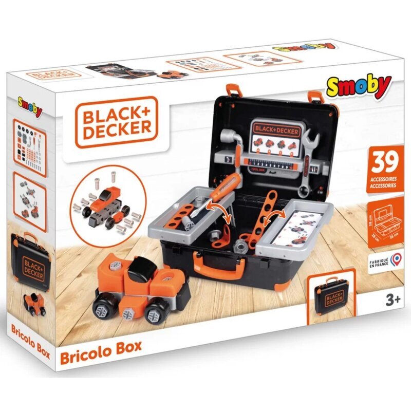 Instrumentu komplekts bērniem Smoby Black & Decker cena un informācija | Rotaļlietas zēniem | 220.lv