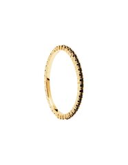 PDPAOLA Минималистское позолоченное кольцо с черными цирконами Black Essential Gold AN01-348 цена и информация | Кольца | 220.lv