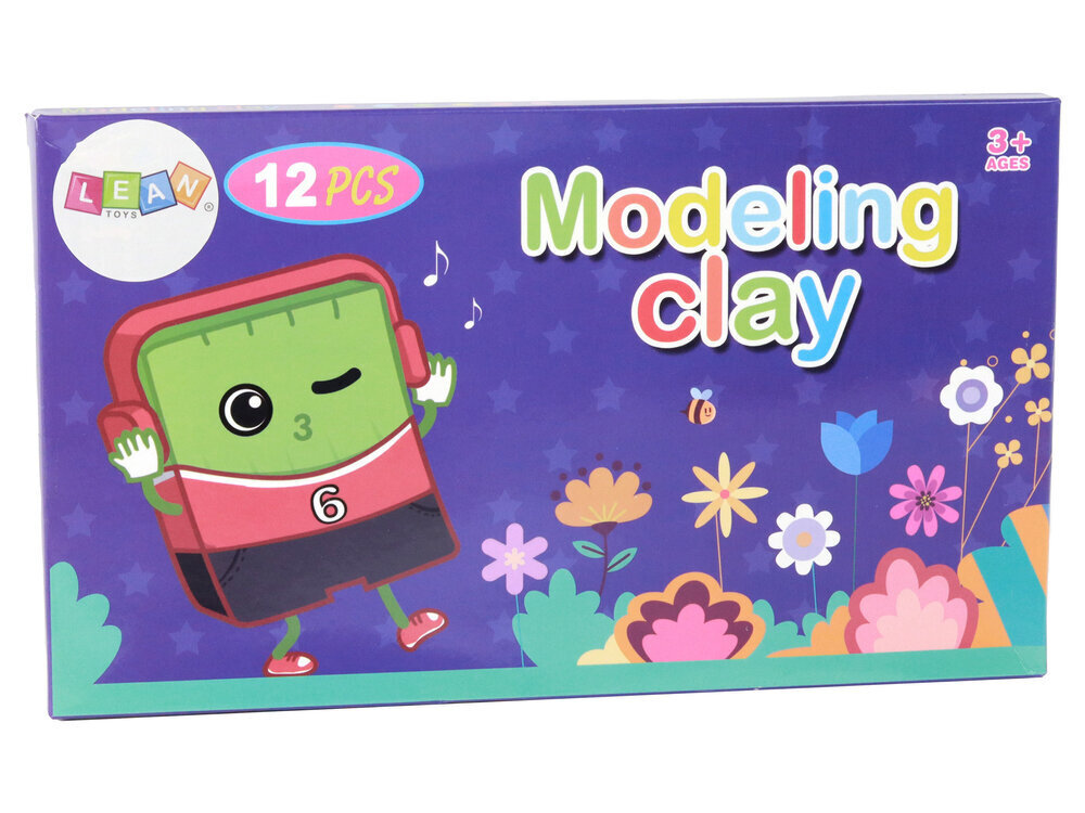 Modelēšanas komplekts Lean Toys, 12 gab. цена и информация | Modelēšanas un zīmēšanas piederumi | 220.lv