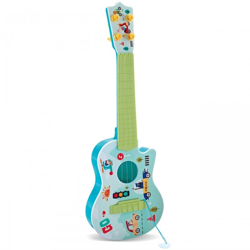Bērnu akustiskā ģitāra Woopie, 43 cm, zaļa cena un informācija | Attīstošās rotaļlietas | 220.lv