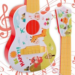 Bērnu akustiskā ģitāra Woopie, 43 cm,sarkana cena un informācija | Attīstošās rotaļlietas | 220.lv