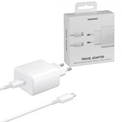Зарядное устройство Samsung EP-TA845XWEGCN Quick Charger USB-C 45 Вт + кабель USB-C цена и информация | Зарядные устройства для телефонов | 220.lv