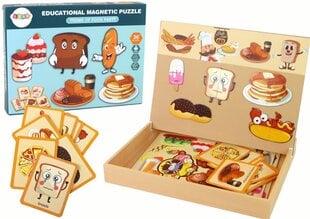 Magnetinių dėlionių rinkinys, maisto produktai цена и информация | Развивающие игрушки | 220.lv