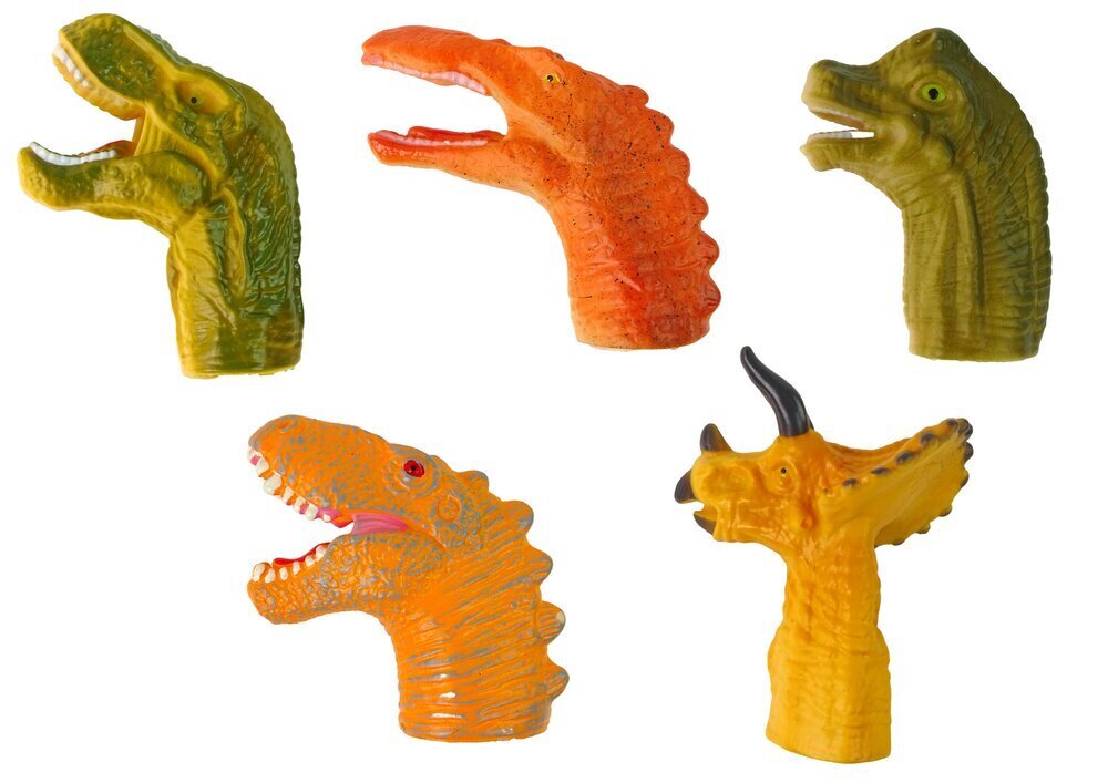 Pirkstu lelles Dinozauri Lean Toys, 5 gab. цена и информация | Rotaļlietas meitenēm | 220.lv