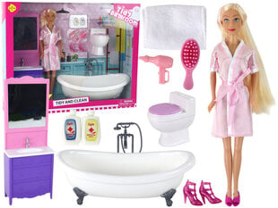 Lelle Lucy ar vannas istabas aksesuāriem cena un informācija | Rotaļlietas meitenēm | 220.lv