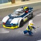 60415 LEGO® City Policijas automašīna un pakaļdzīšanās jaudīgai automašīnai cena un informācija | Konstruktori | 220.lv