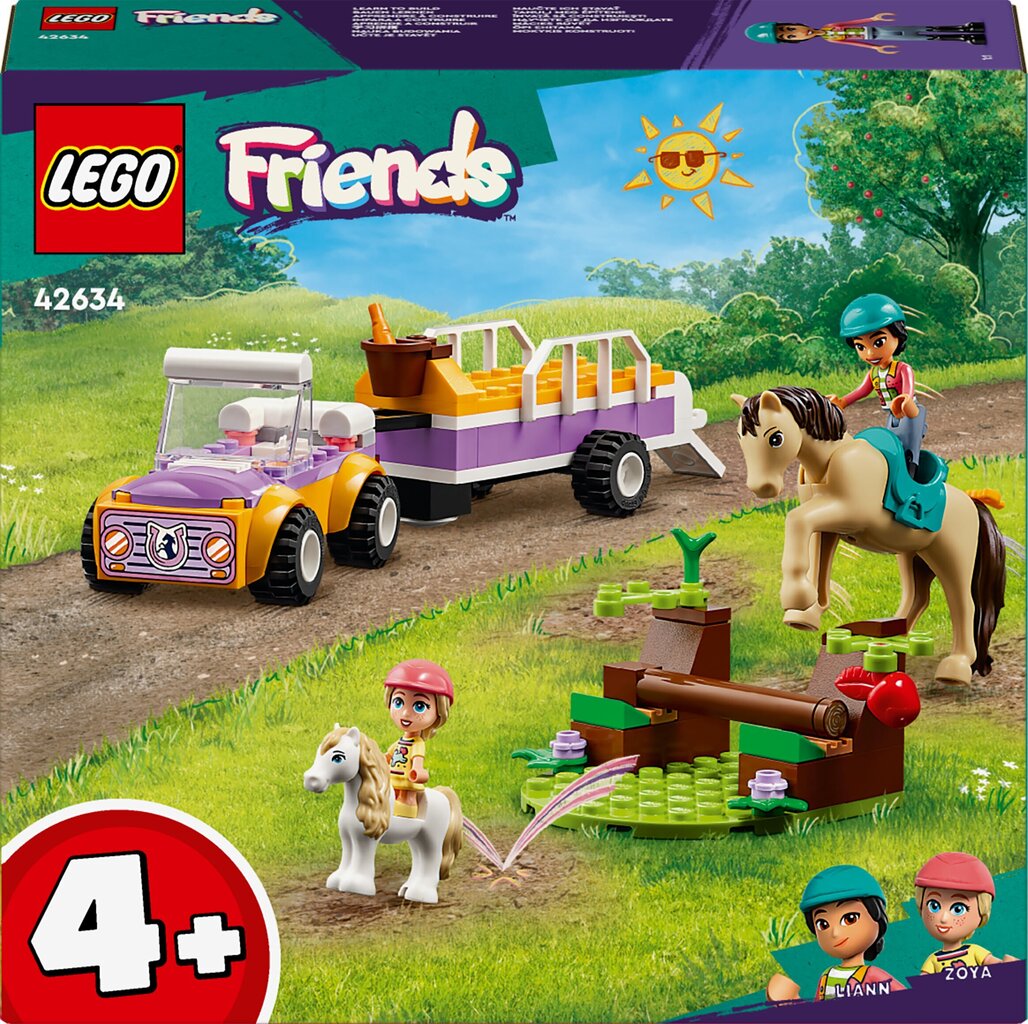 42634 LEGO® Friends Прицеп для лошадей и пони цена | 220.lv