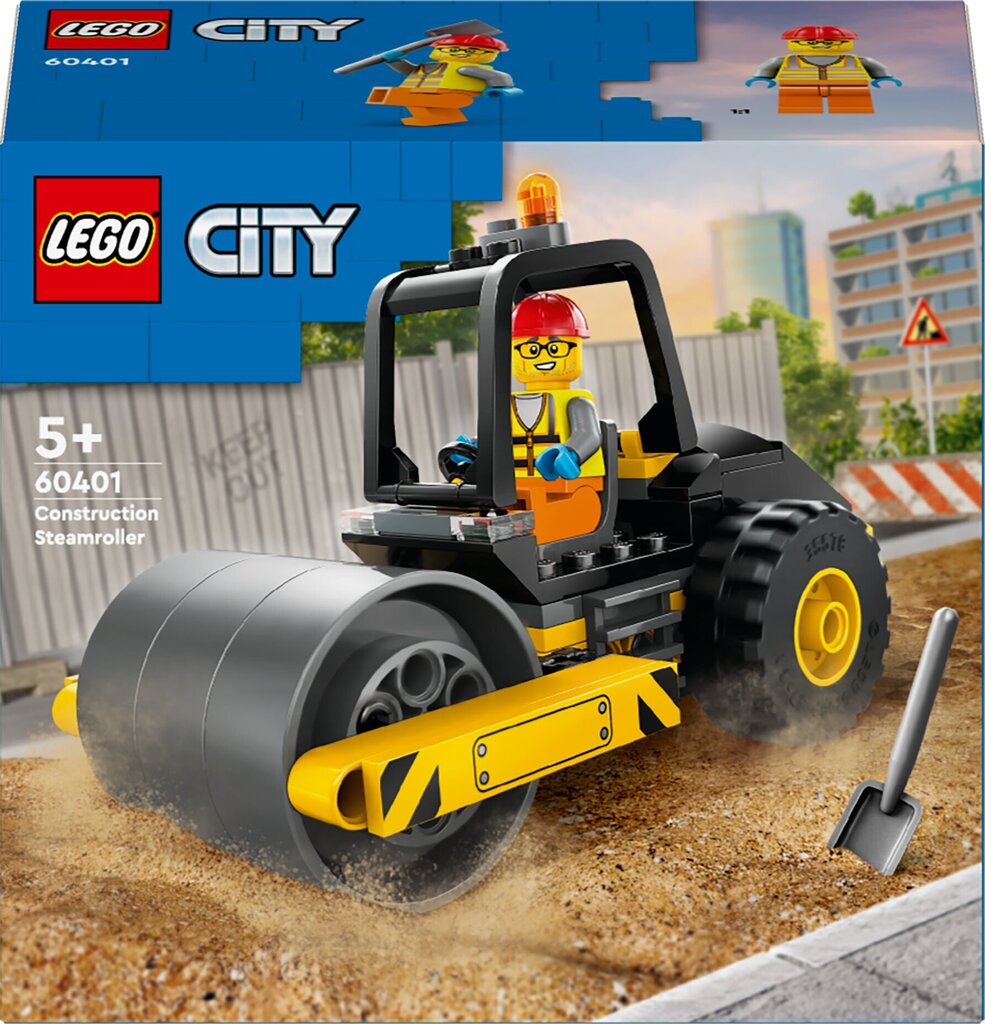 60401 LEGO® City Строительный дорожный каток цена | 220.lv