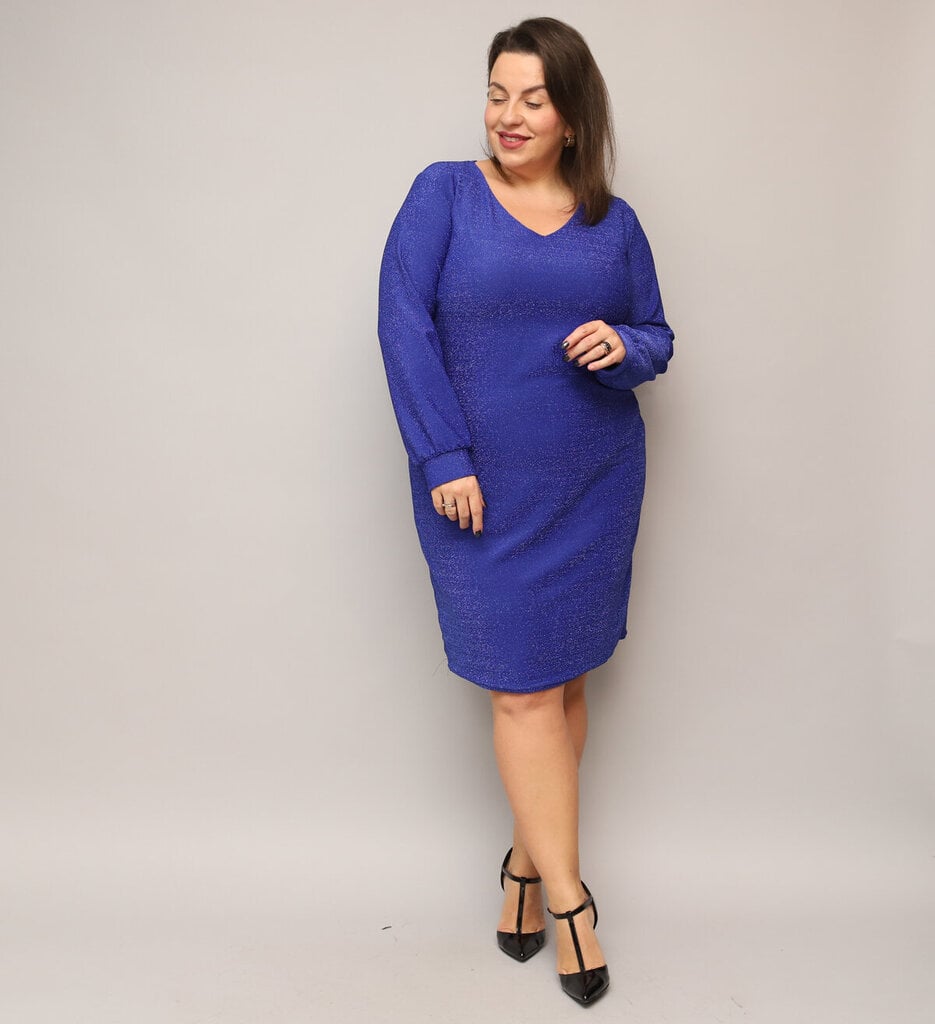Plus izmēra kleita sievietēm Esta, zila cena un informācija | Kleitas | 220.lv