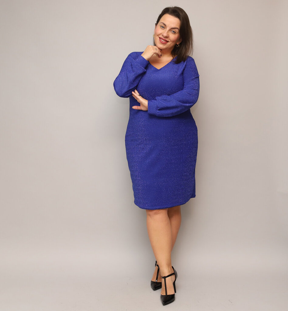 Plus izmēra kleita sievietēm Esta, zila cena un informācija | Kleitas | 220.lv