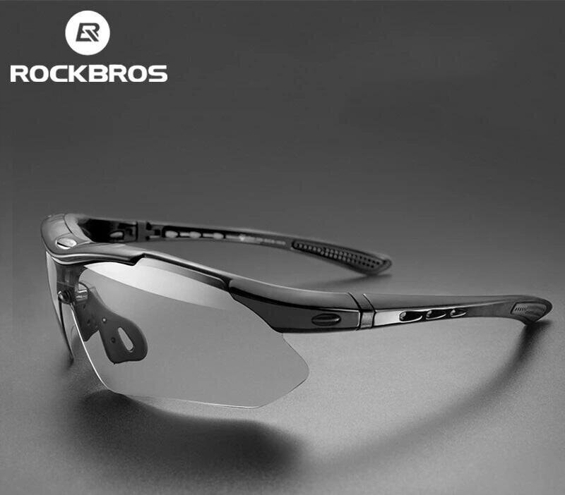 Saulesbrilles riteņbraucējiem - 5 UV lēcas 10003, melnas цена и информация | Sporta brilles | 220.lv