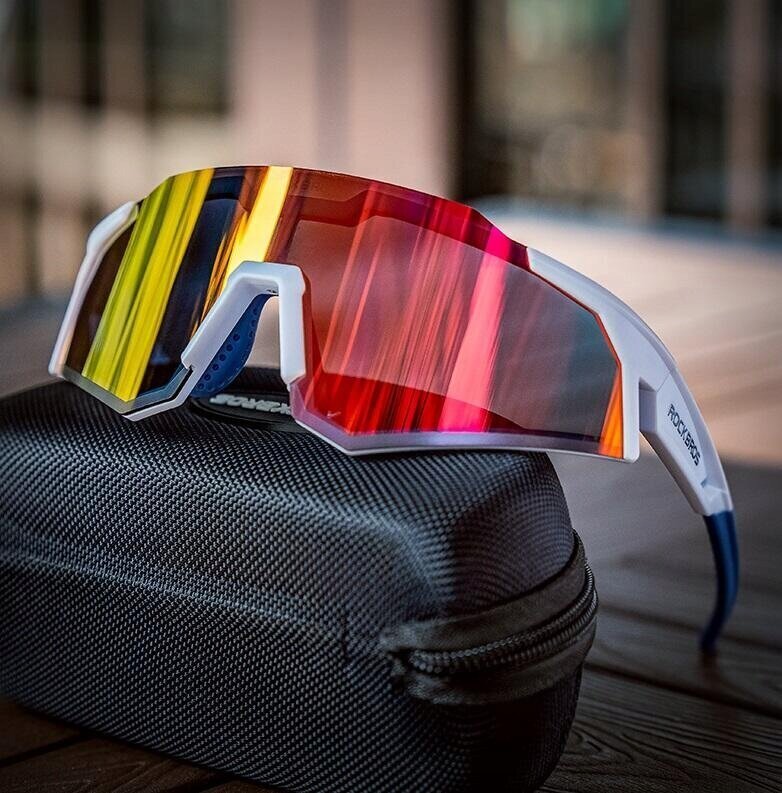 Velosipēdistu saulesbrilles ar fotohromisko rāmi SP291, baltas cena un informācija | Sporta brilles | 220.lv