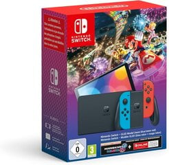 Prece ar bojātu iepakojumu. Nintendo Switch OLED bundle Mario Kart 8 Deluxe Bundle + NSO цена и информация | Компьютерная техника с поврежденной упаковкой | 220.lv