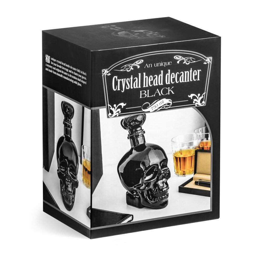 Karafe Black Crystal Head, 750ml, melna cena un informācija | Citas oriģinālas dāvanas | 220.lv