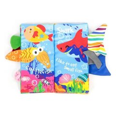 Bērnu sensorā grāmata Woopie, jūras dzīvnieku astes cena un informācija | Rotaļlietas zīdaiņiem | 220.lv