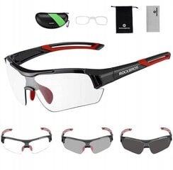 Velosipēdistu saulesbrilles Rockbros, melnas cena un informācija | Sporta brilles | 220.lv