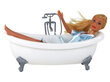 Lelle Lucy ar vannas komplektu Lean Toys цена и информация | Rotaļlietas meitenēm | 220.lv