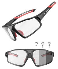 Sporta saulesbrilles Rockbros SP216BK, melnas cena un informācija | Sporta brilles | 220.lv