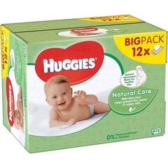 Mitrās salvetes Huggies Natural, 672 gab. цена и информация | Одноразовые пеленки и влажные салфетки | 220.lv