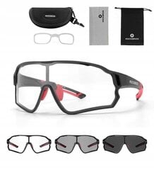 Sporta saulesbrilles Rockbros 10135, melnas cena un informācija | Sporta brilles | 220.lv
