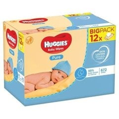 Mitrās salvetes Huggies Pure, 672 gab. цена и информация | Huggies Для ухода за младенцем | 220.lv