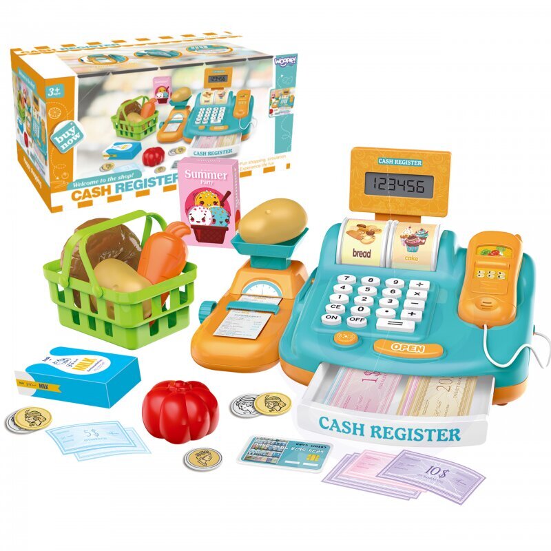 Veikala kases aparāts ar piederumiem Woopie, 11 gab. цена и информация | Rotaļlietas meitenēm | 220.lv