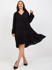 черное женское коктейльное платье с круглым вырезом цена и информация | Платья | 220.lv