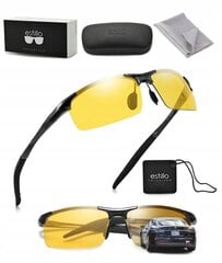 BIKE GLASSES HD Polarised UV GOGGLES FOR DRIVERS YELLOW GRATES цена и информация | Спортивные очки | 220.lv