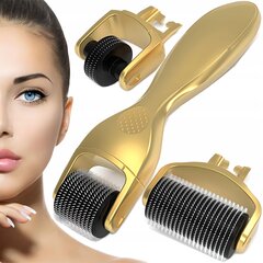 Игольчатый валик Derma Roller с кончиками, 0,5, 1, 1,5 мм цена и информация | Массажеры для лица, инструменты для чистки лица | 220.lv