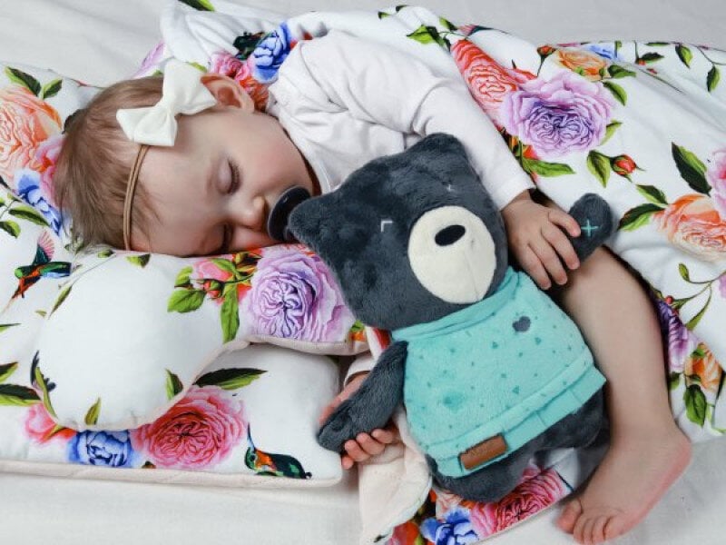 Ceba Baby bērnu segu sega ar spilvenu 75x100 cm, 30x40 cm Flores cena un informācija | Bērnu gultas veļa | 220.lv