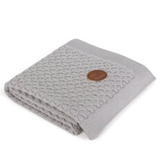 Вязаное одеяло плед в подарочной коробке Ceba Beba Gray waves, 90х90 см  цена и информация | Покрывала, пледы | 220.lv