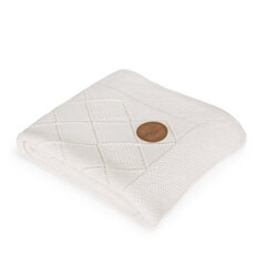 Вязаное одеяло плед в подарочной коробке Ceba Beba Rice stitch cream, 90х90 см  цена и информация | Покрывала, пледы | 220.lv