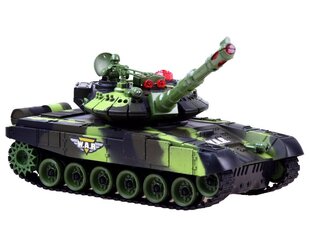 Tankas su nuotolinio valdymo pultu, žalias цена и информация | Игрушки для мальчиков | 220.lv