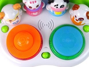 Interaktīva muzikāla rotaļlieta Lean Toys DJ dzīvnieki cena un informācija | Attīstošās rotaļlietas | 220.lv