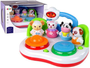 Interaktīva muzikāla rotaļlieta Lean Toys DJ dzīvnieki cena un informācija | Attīstošās rotaļlietas | 220.lv