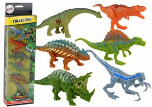 Figūriņu komplekts Lean Toys Dinozauri, 6 gab. cena un informācija | Rotaļlietas zēniem | 220.lv