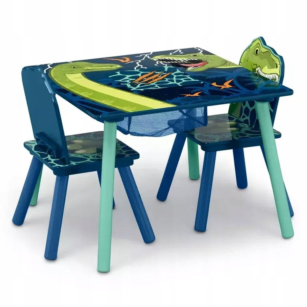 Bērnu Dinozaura galda un krēslu komplekts цена и информация | Bērnu krēsliņi un bērnu galdiņi | 220.lv