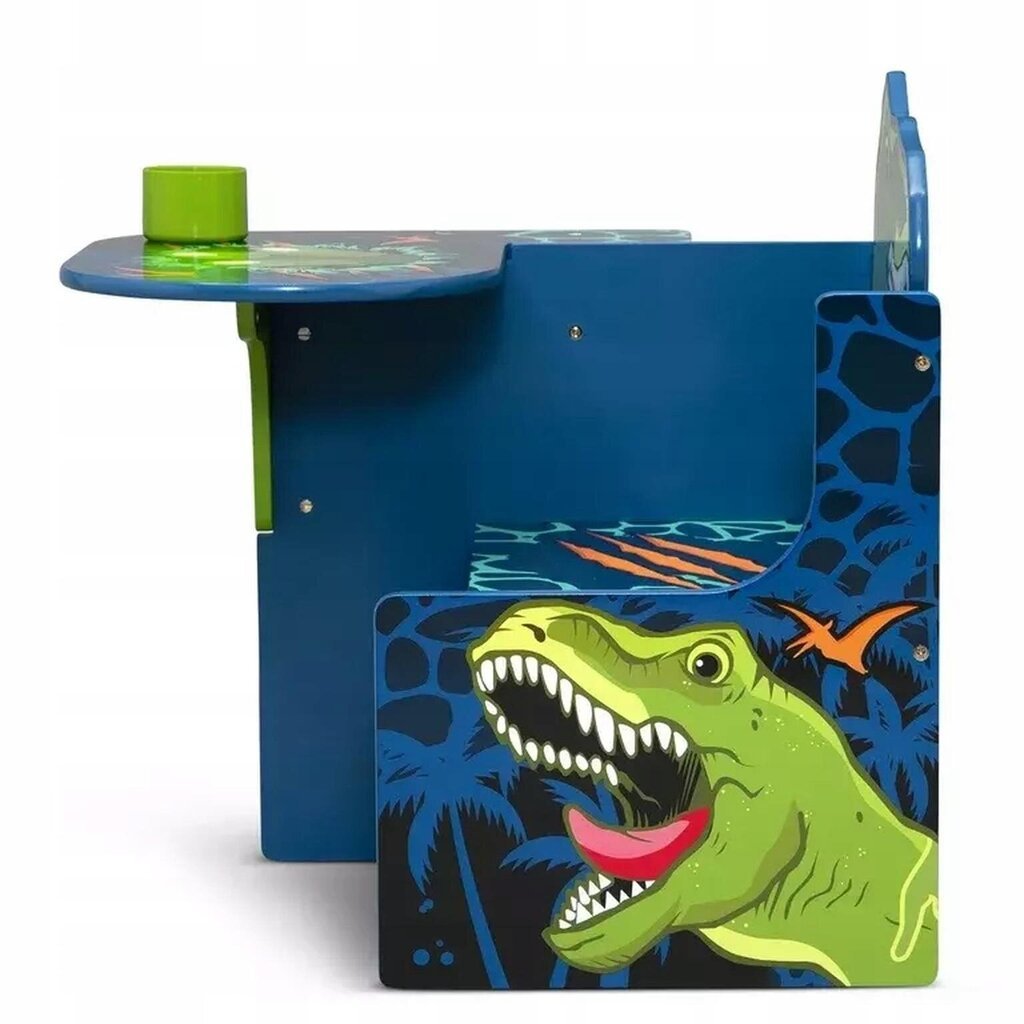 Dinozaura Dino galds ar krēslu un atvilktni цена и информация | Bērnu krēsliņi un bērnu galdiņi | 220.lv