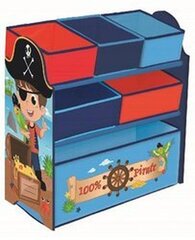 Bērnu istabas plaukti ar konteineriem, pirātu tematikā цена и информация | Полки для книг и игрушек | 220.lv