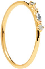 PDPAOLA Очаровательное позолоченное серебряное кольцо MIDNIGHT BLUE AN01-193 цена и информация | Кольца | 220.lv