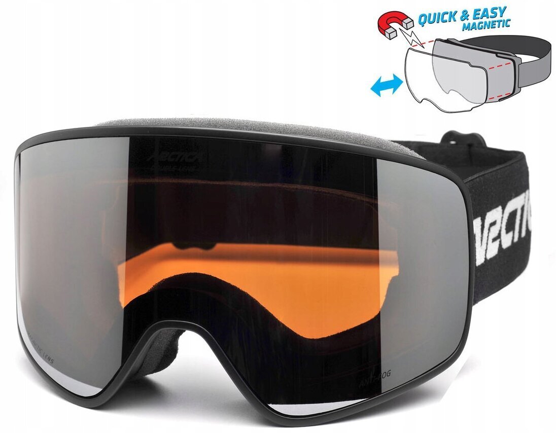Slēpošanas brilles Arctica G-113, melnas цена и информация | Slēpošanas brilles | 220.lv
