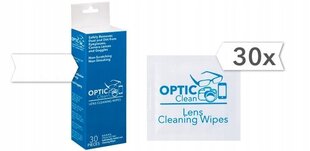 Салфетки для очков OPTIC Clean - 30 шт. цена и информация | Аксессуары для очков и линз | 220.lv